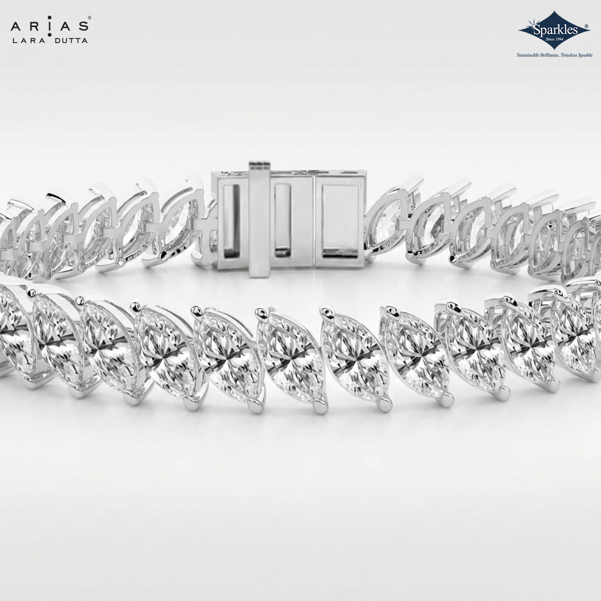 Arias by Lara Dutta Lustrous Marquise Diamond Bracelet