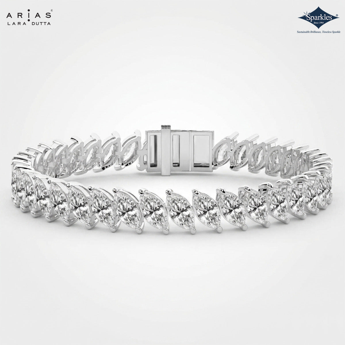 Arias by Lara Dutta Lustrous Marquise Diamond Bracelet