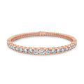 Lab Grown Diamond 8.63 Carat Graduated Tennis Bracelet 14KW