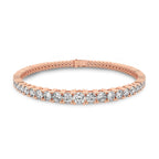 Lab Grown Diamond 8.63 Carat Graduated Tennis Bracelet 14KW