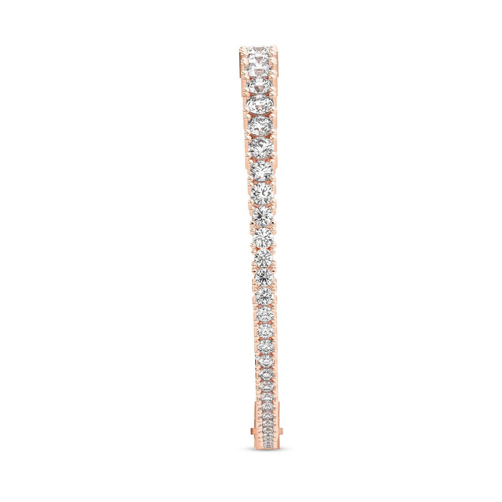 Lab Grown Diamond 8.63 Carat Graduated Tennis Bracelet 14KW