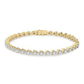 4.26 Carat 14K Gold Blush Pear Symphony Bracelet