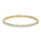 4.26 Carat 14K Gold Blush Pear Symphony Bracelet