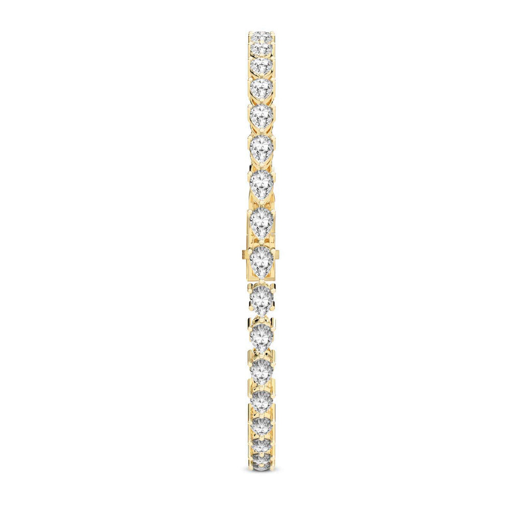 4.26 Carat 14K Gold Blush Pear Symphony Bracelet