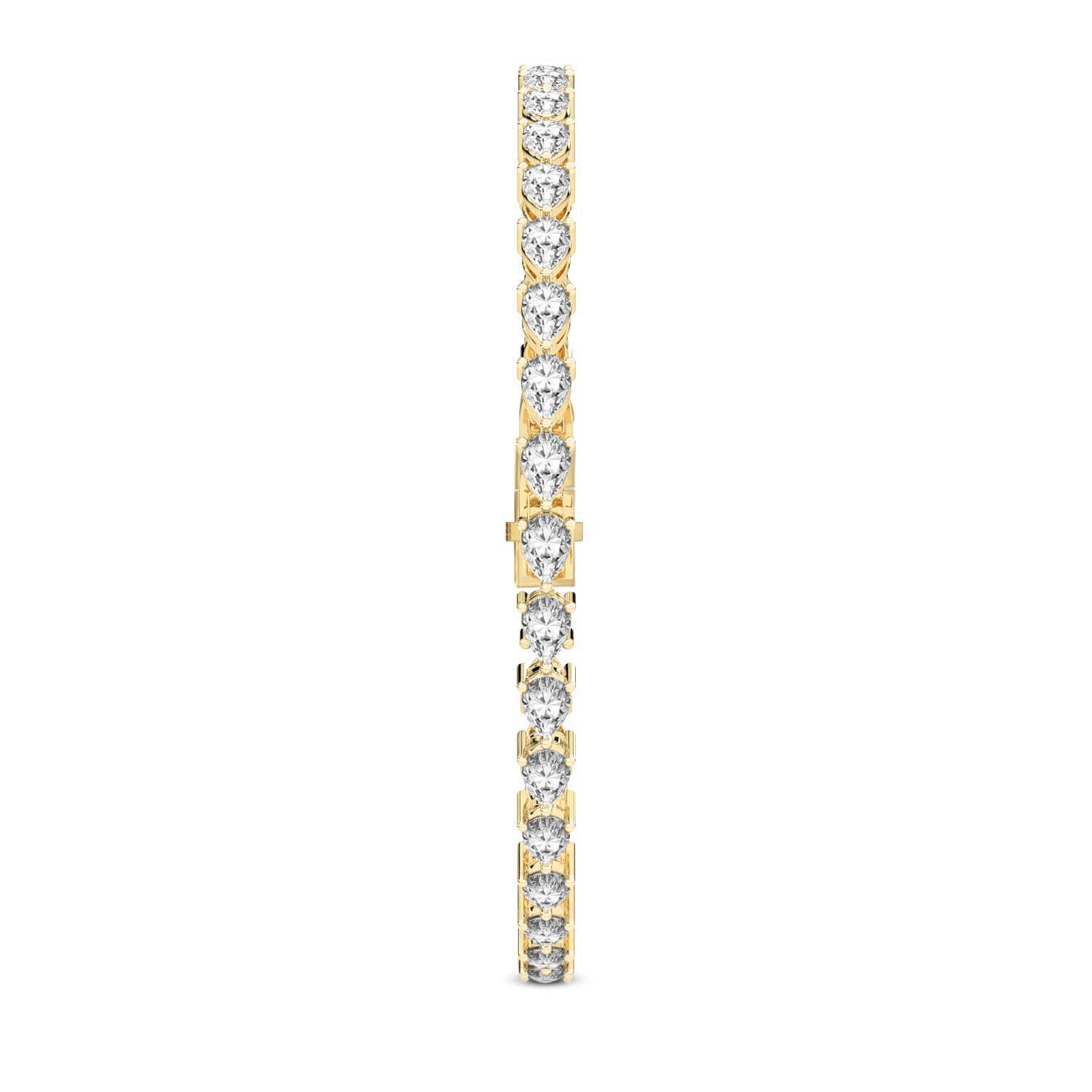 4.26 Carat 14K Gold Blush Pear Symphony Bracelet