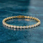4.26 Carat 14K Gold Blush Pear Symphony Bracelet