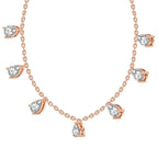 1.19 Carat Pear Shape Diamond Fashion Necklace 14K - Rose Gold