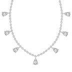 1.19 Carat Pear Shape Diamond Fashion Necklace 14K - White Gold