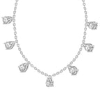 1.19 Carat Pear Shape Diamond Fashion Necklace 14K - White Gold