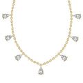 1.19 Carat Pear Shape Diamond Fashion Necklace 14K