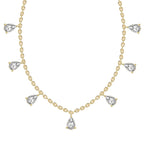 1.19 Carat Pear Shape Diamond Fashion Necklace 14K