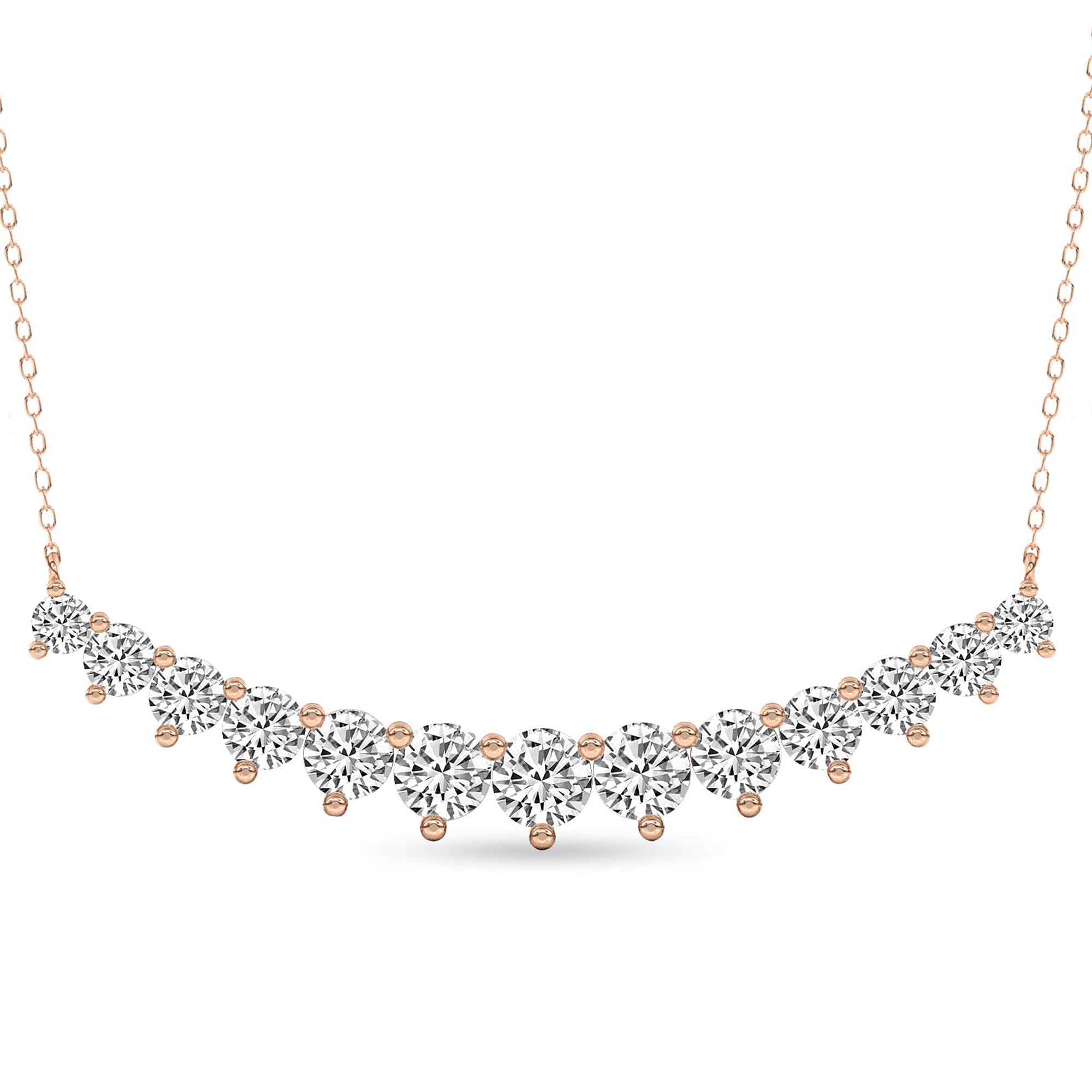 5.06 Carat Diamond Fashion Necklace 14K - Rose Gold