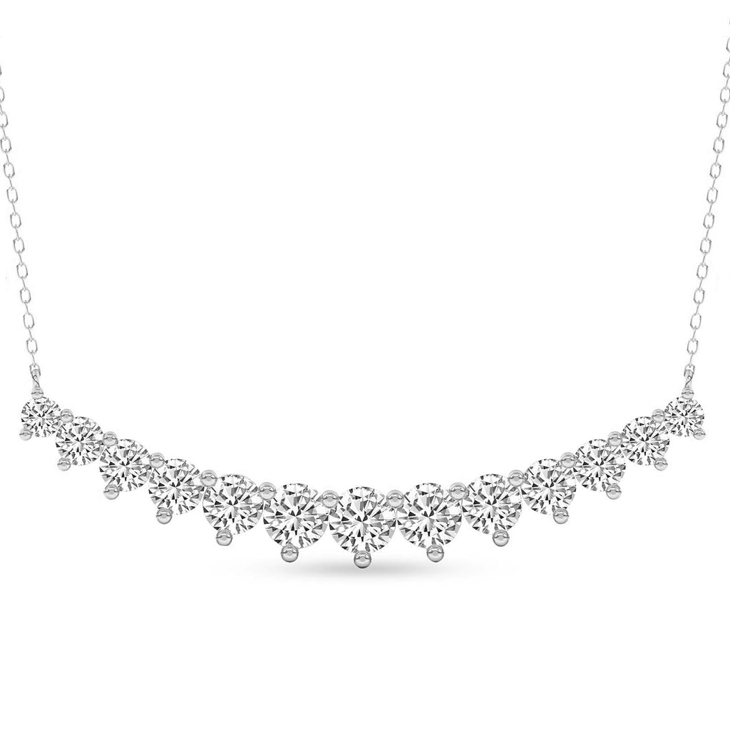 5.06 Carat Diamond Fashion Necklace 14K - White Gold