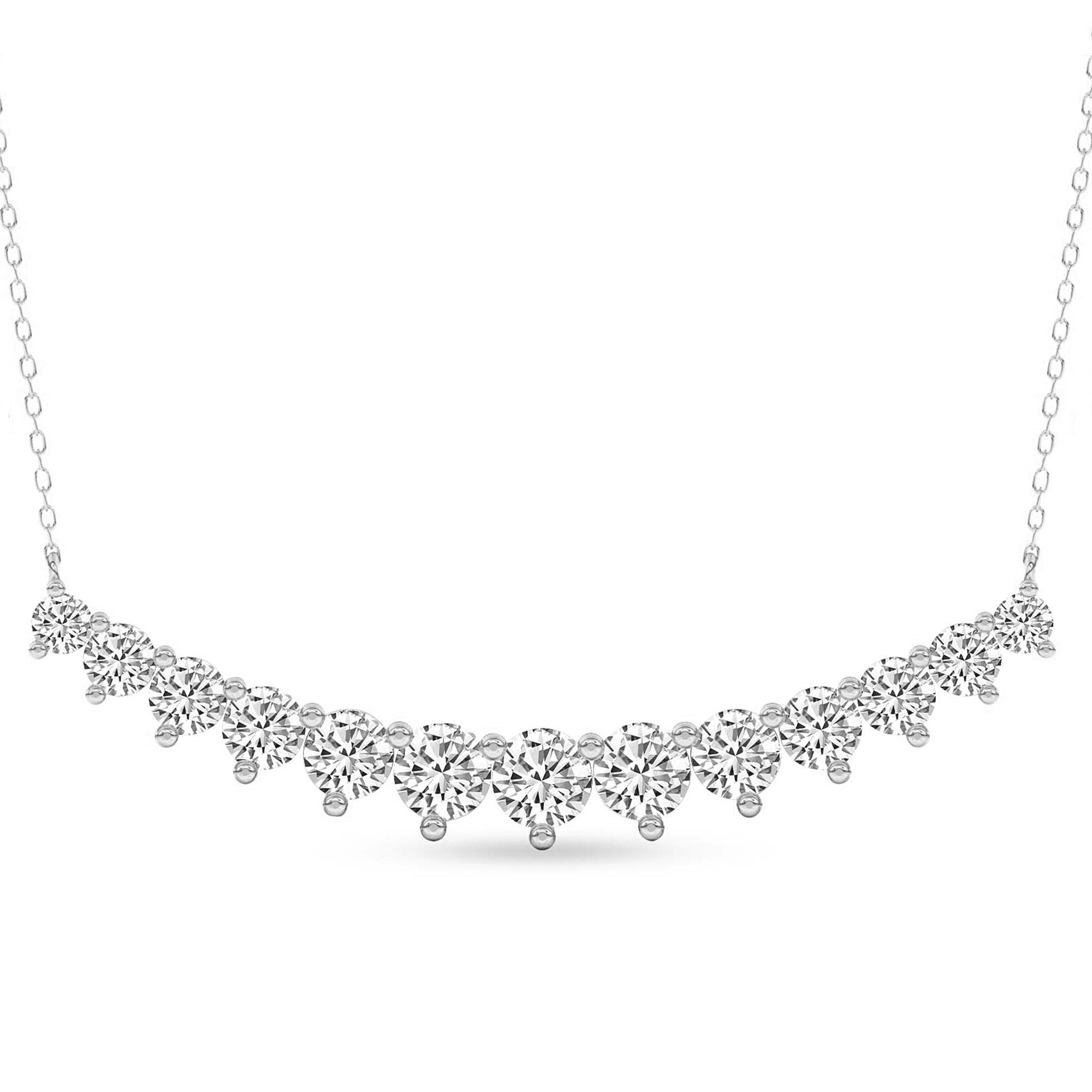 5.06 Carat Diamond Fashion Necklace 14K - White Gold