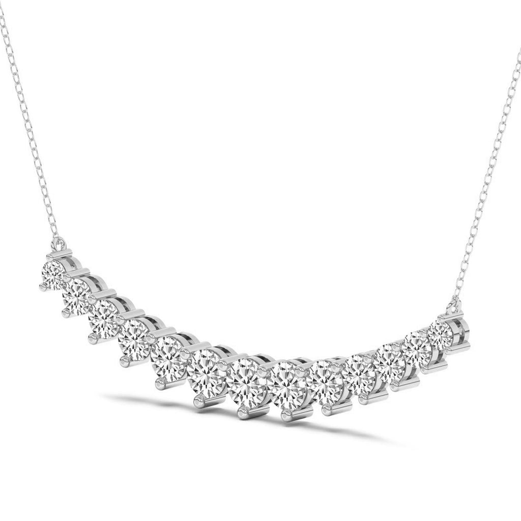5.06 Carat Diamond Fashion Necklace 14K - White Gold