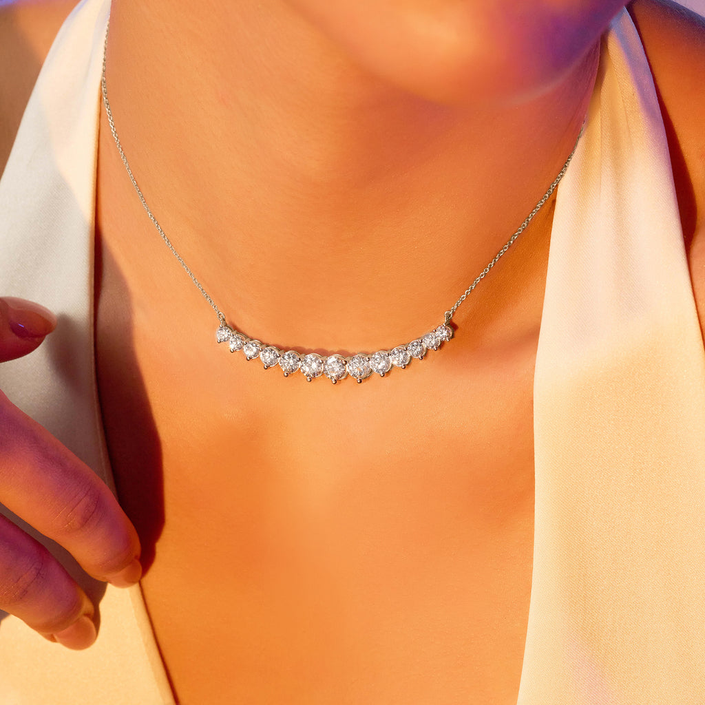 5.06 Carat Diamond Fashion Necklace 14K - White Gold