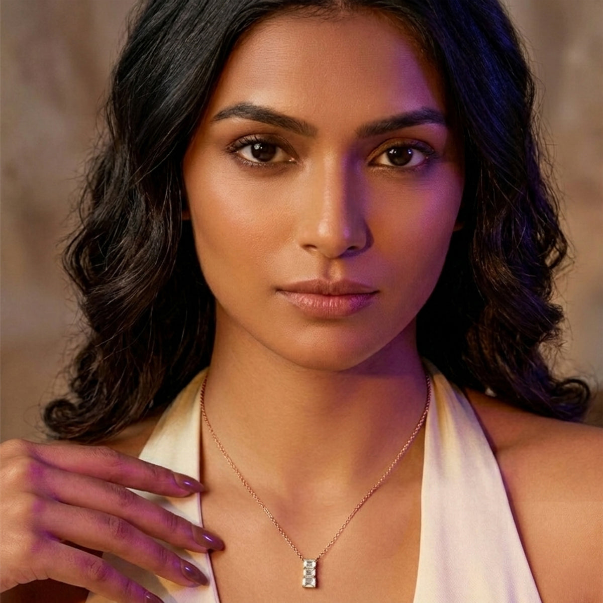 Eternal Emerald-Cut Diamond Necklace