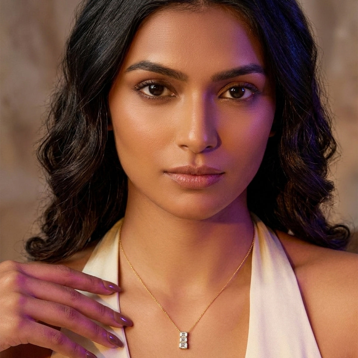 Eternal Emerald-Cut Diamond Necklace