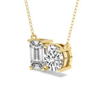 Timeless Emerald-Cut Diamond Necklace