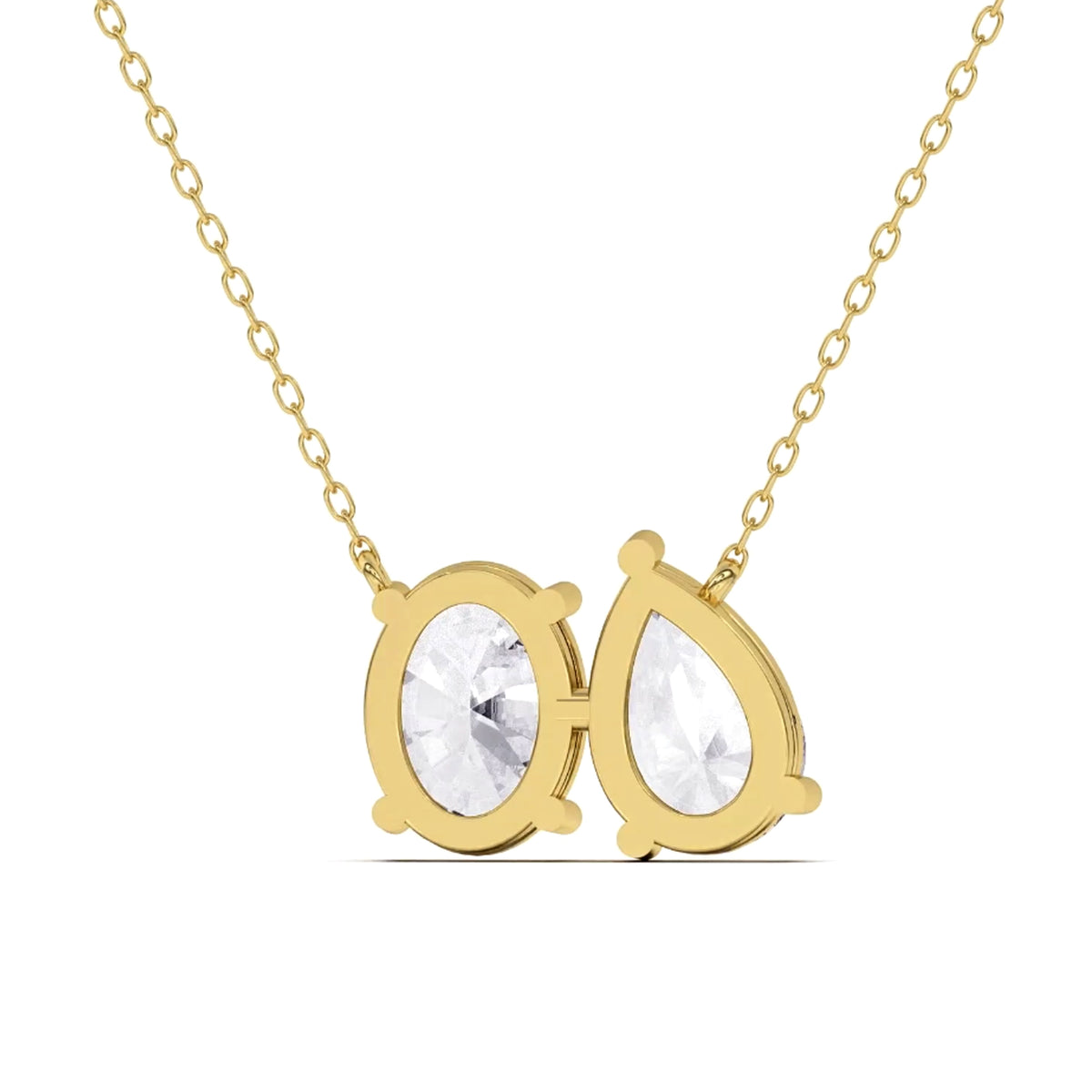 Captivating Oval Diamond Necklace