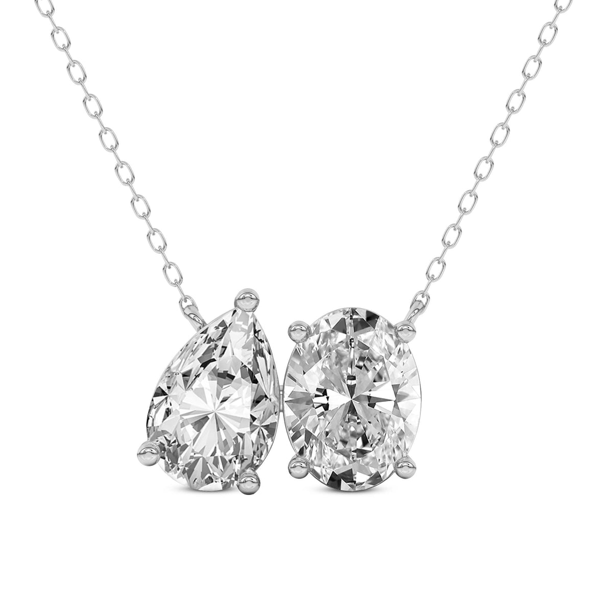 Captivating Oval Diamond Necklace