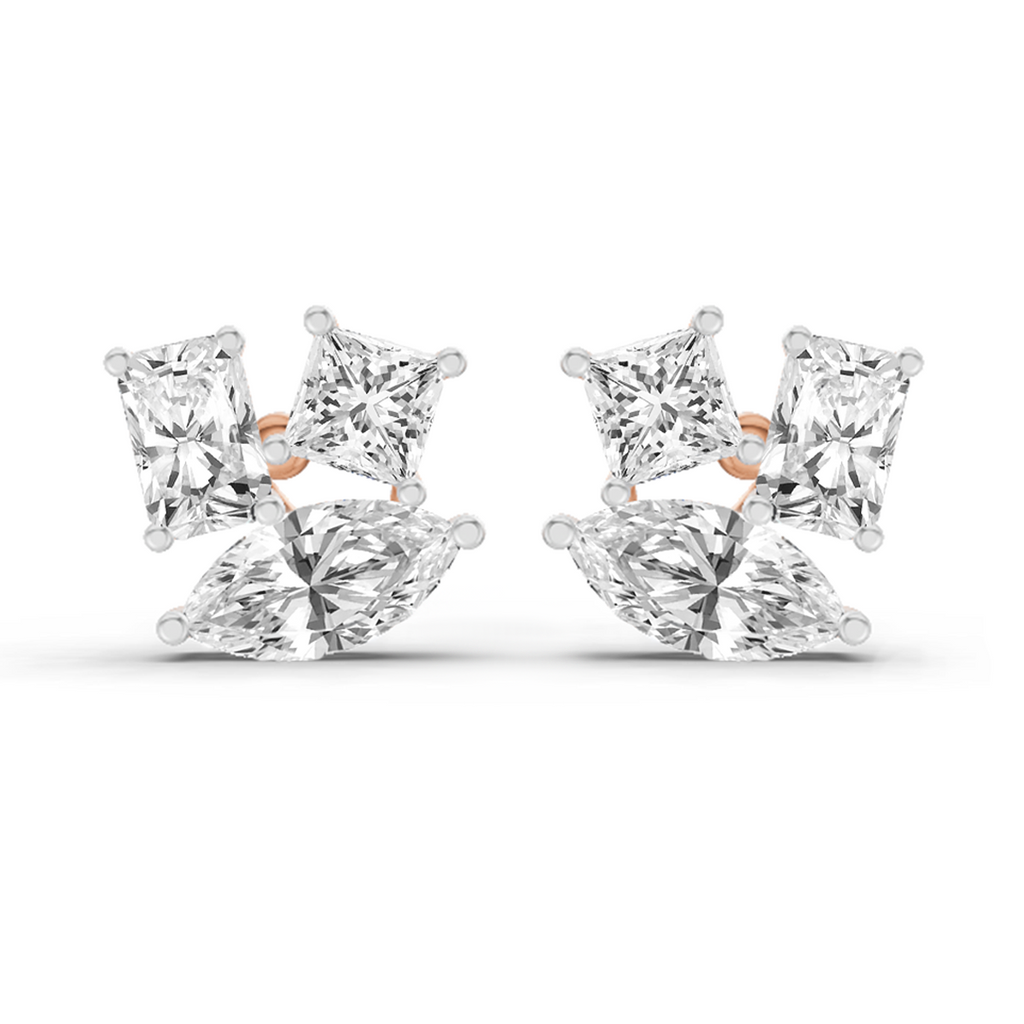 2.1 Carat Fashion Earrings 14K - Rose Gold