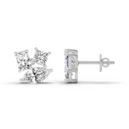 2.1 Carat Fashion Earrings 14K - White Gold