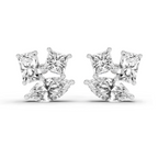 2.1 Carat Fashion Earrings 14K - White Gold