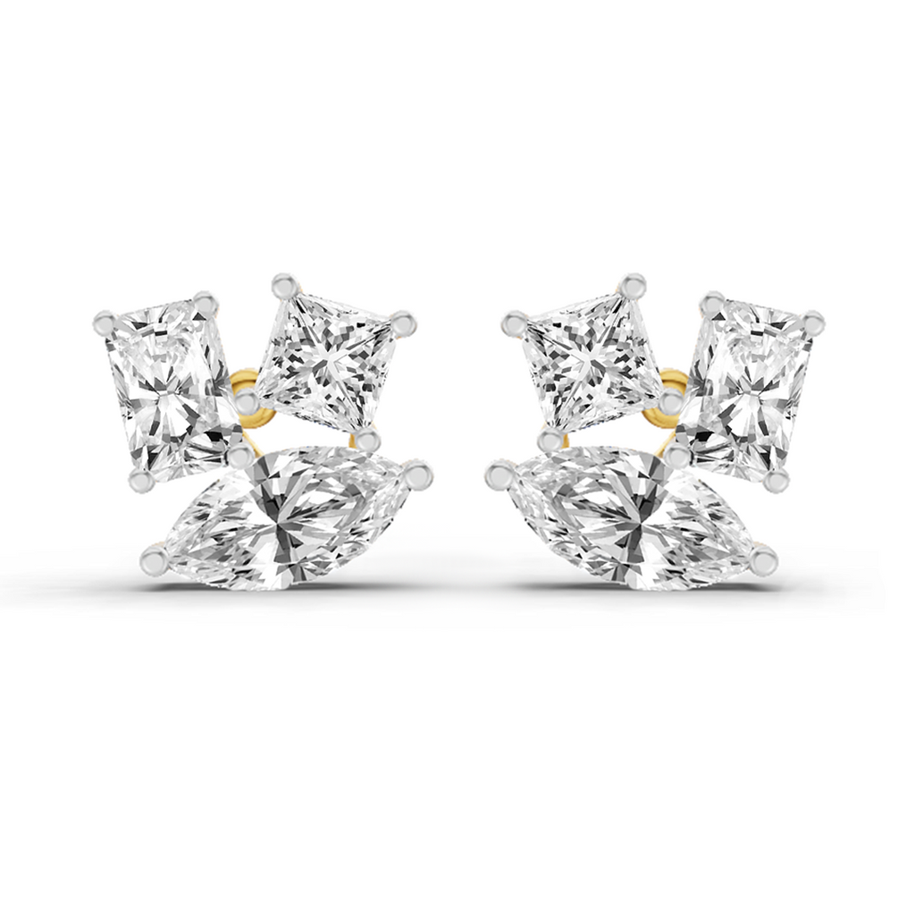 2.1 Carat Fashion Earrings 14K