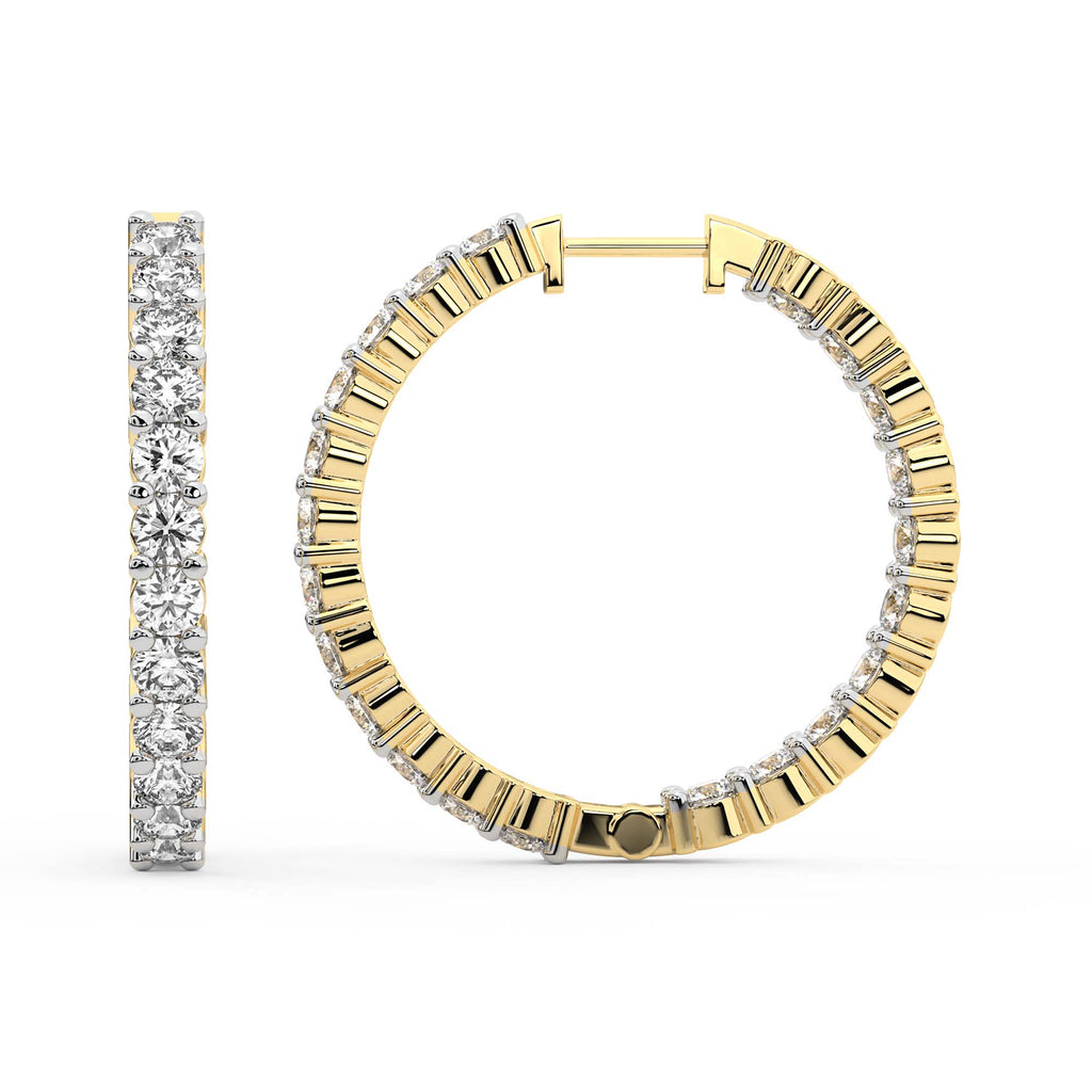 5.66 Carat 14K Gold Aurelia Hoop Earring