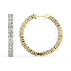 5.66 Carat 14K Gold Aurelia Hoop Earring