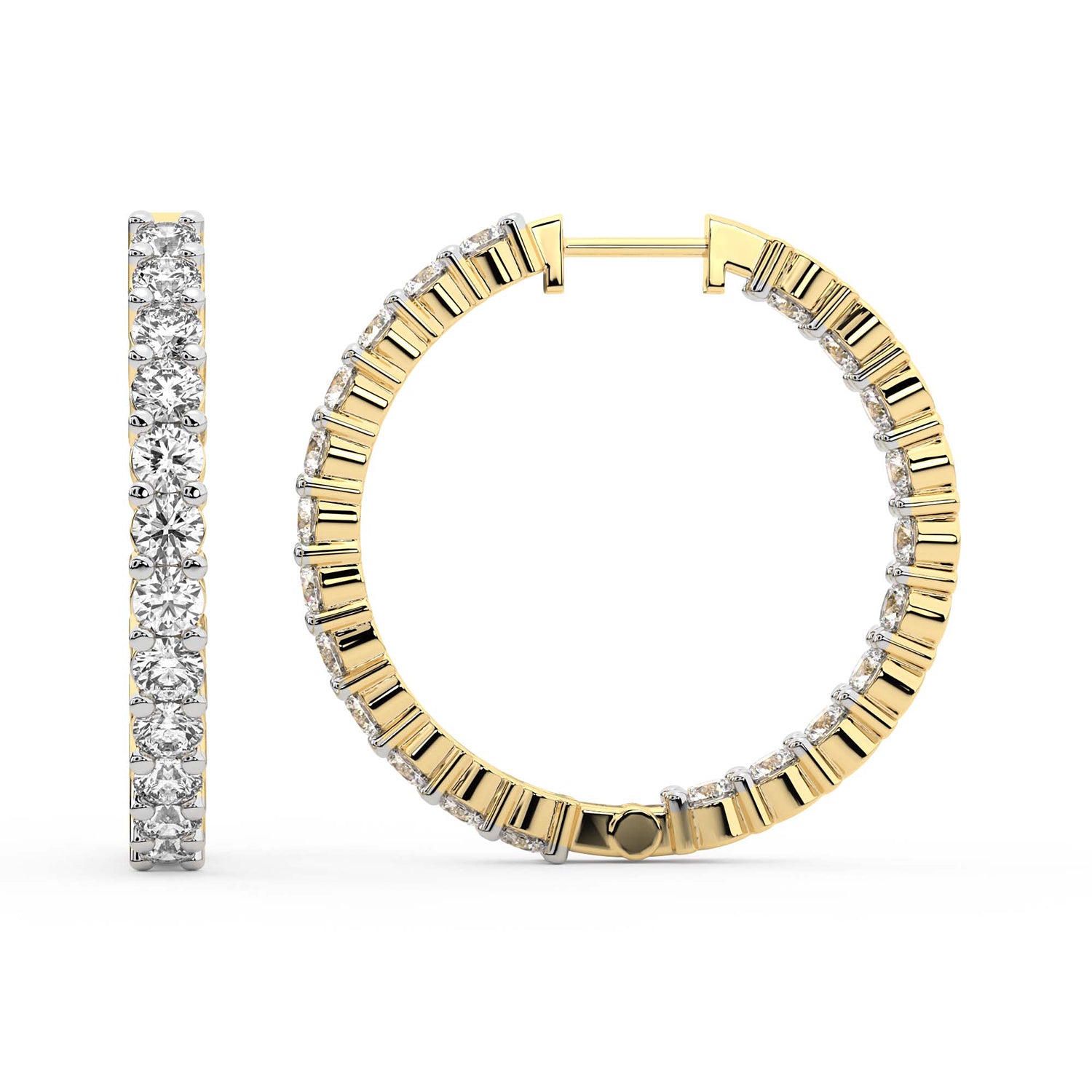 5.66 Carat 14K Gold Aurelia Hoop Earring