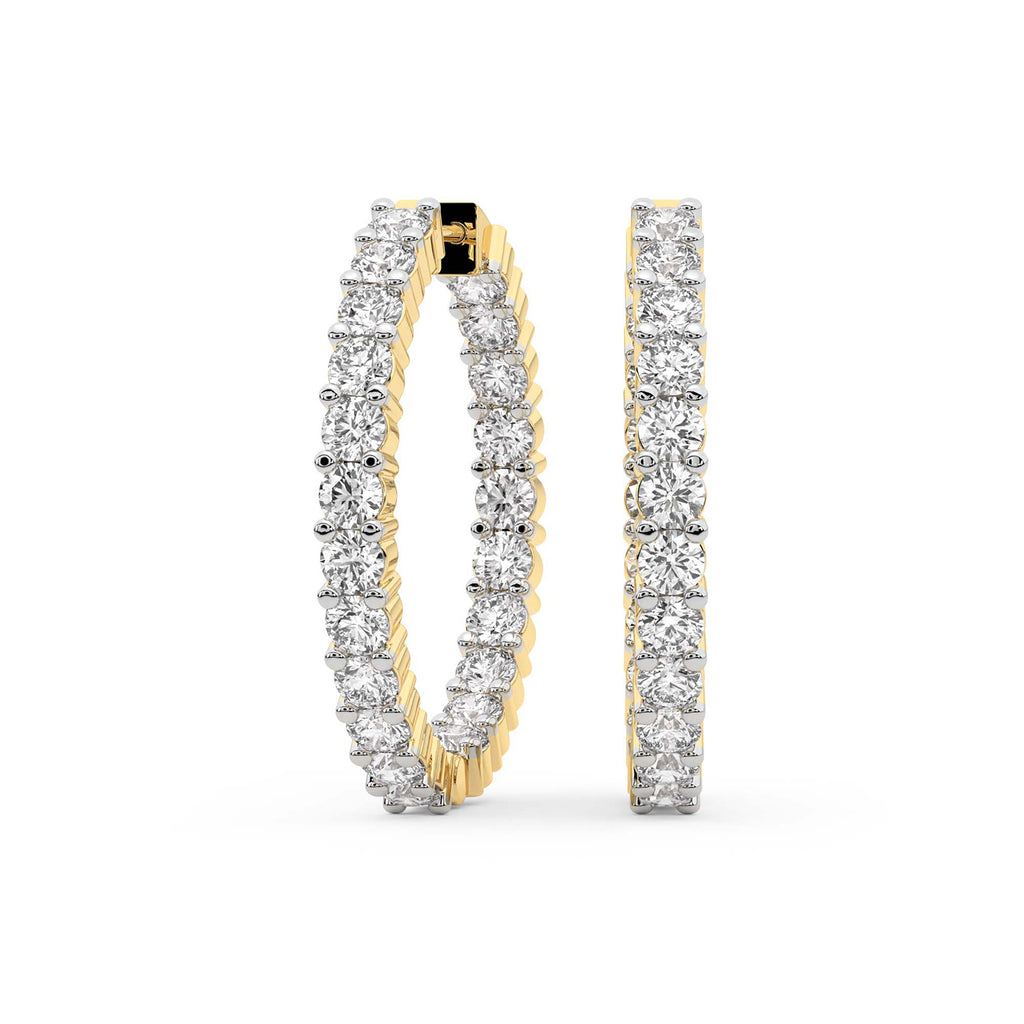 5.66 Carat 14K Gold Aurelia Hoop Earring