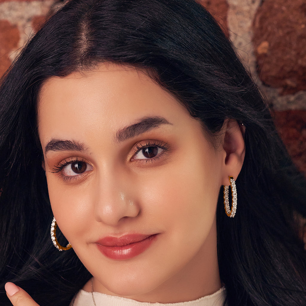 5.66 Carat 14K Gold Aurelia Hoop Earring