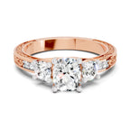 1.46 Ct Cushion Shape Solitaire Diamond Ring