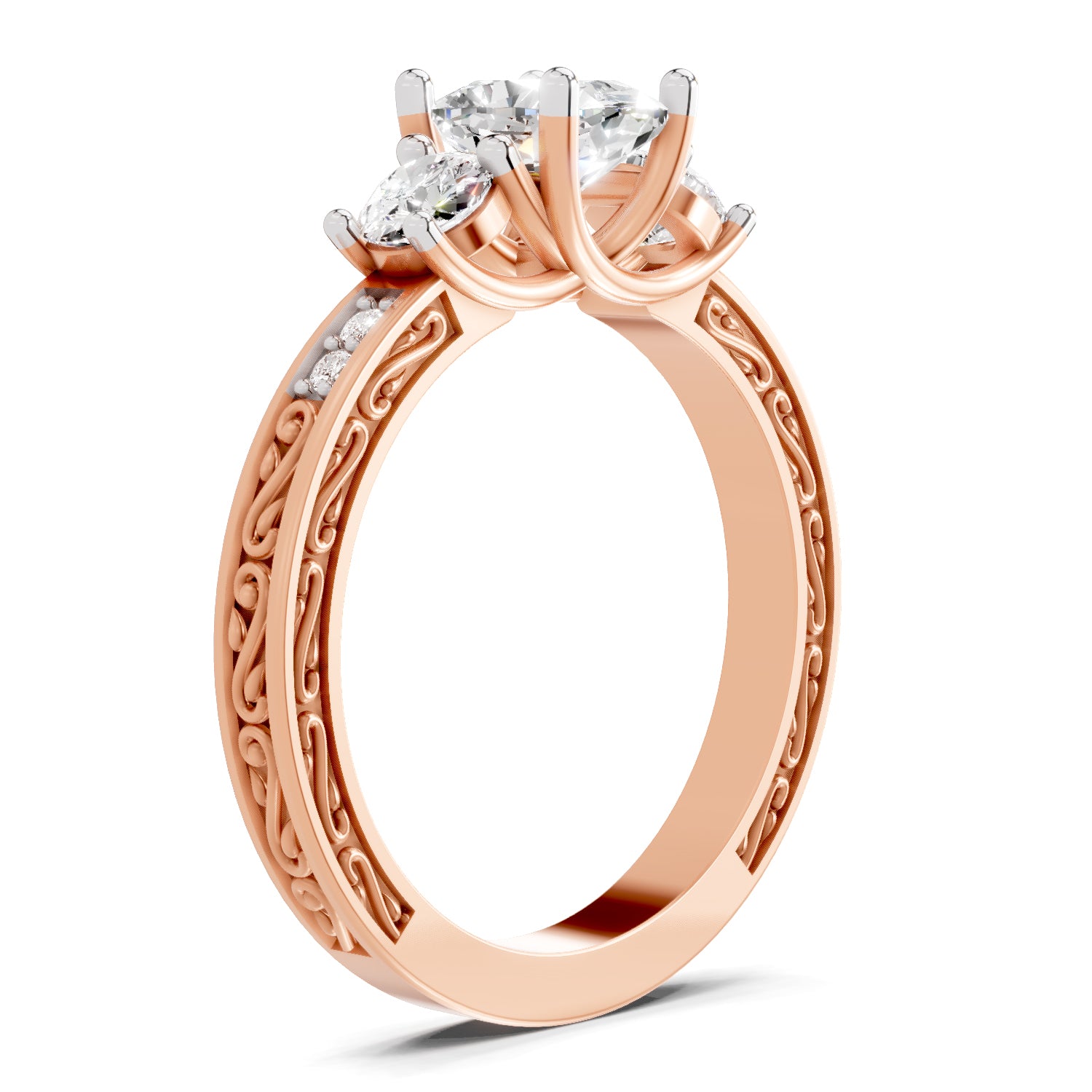 1.46 Ct Cushion Shape Solitaire Diamond Ring