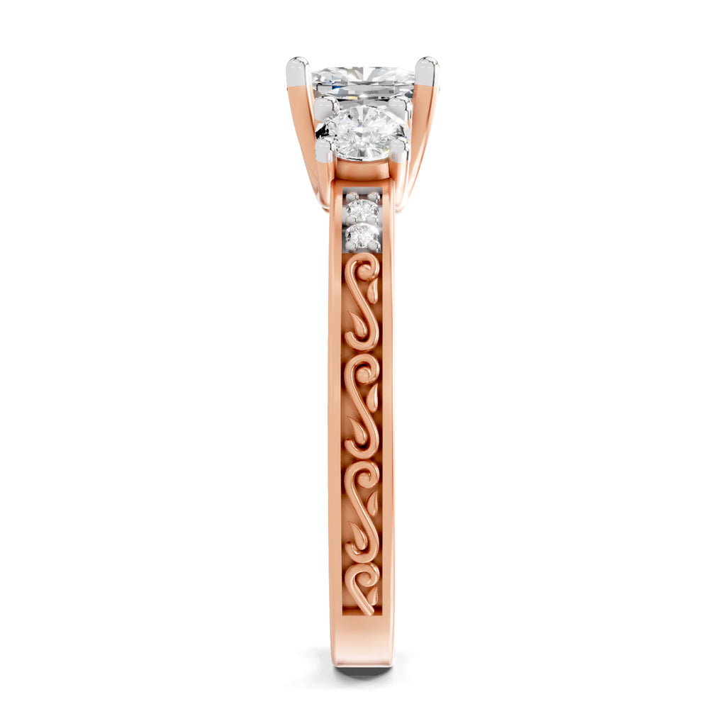 1.46 Ct Cushion Shape Solitaire Diamond Ring