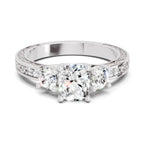 1.46 Ct Cushion Shape Solitaire Diamond Ring