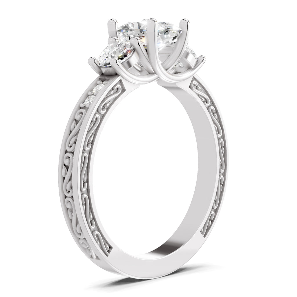 1.46 Ct Cushion Shape Solitaire Diamond Ring