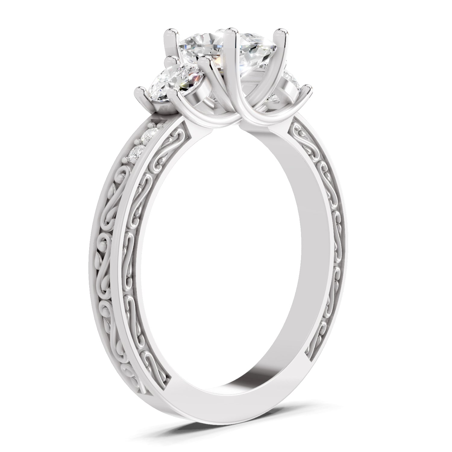 1.46 Ct Cushion Shape Solitaire Diamond Ring