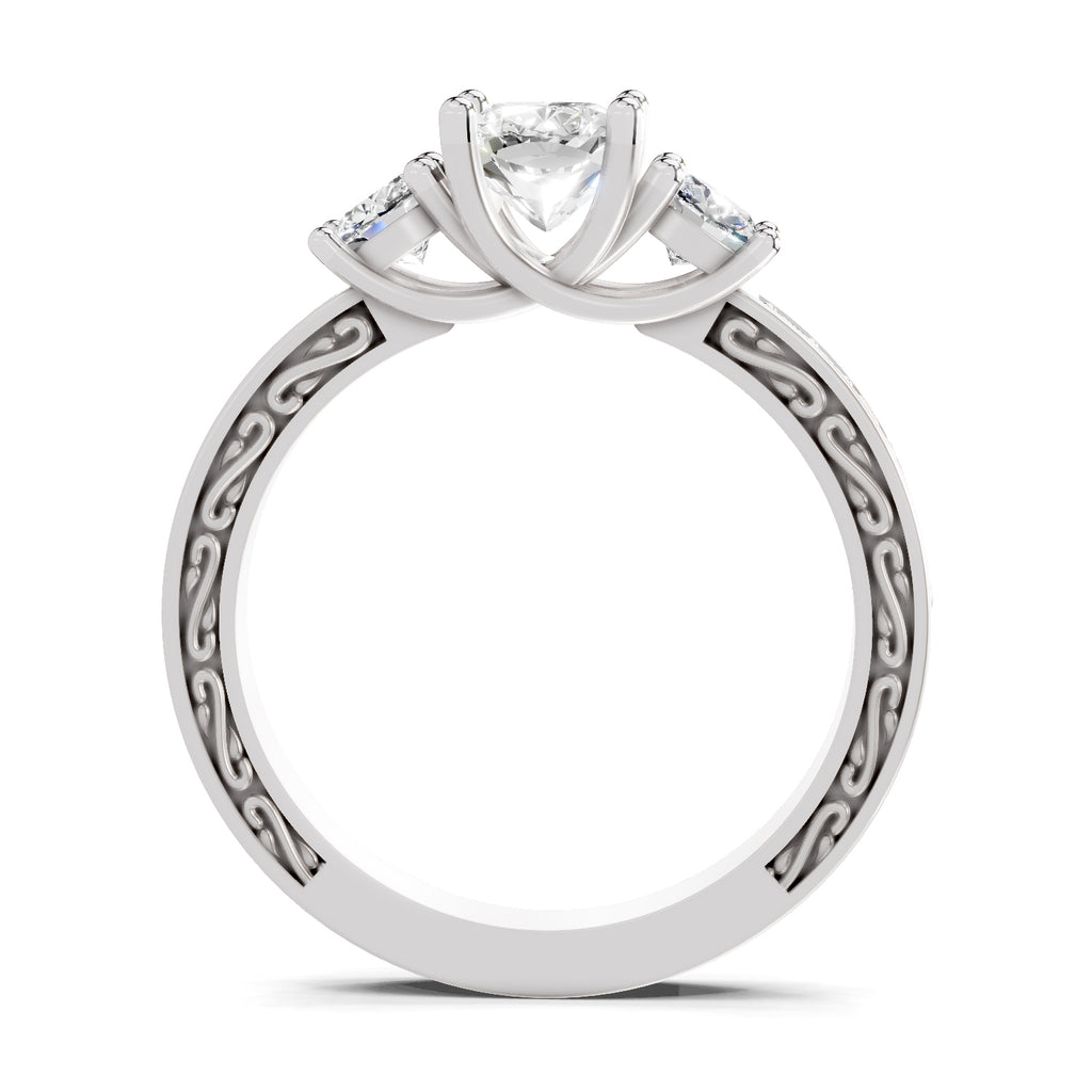 1.46 Ct Cushion Shape Solitaire Diamond Ring