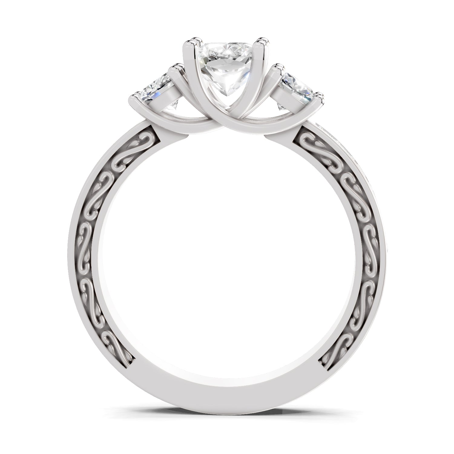 1.46 Ct Cushion Shape Solitaire Diamond Ring