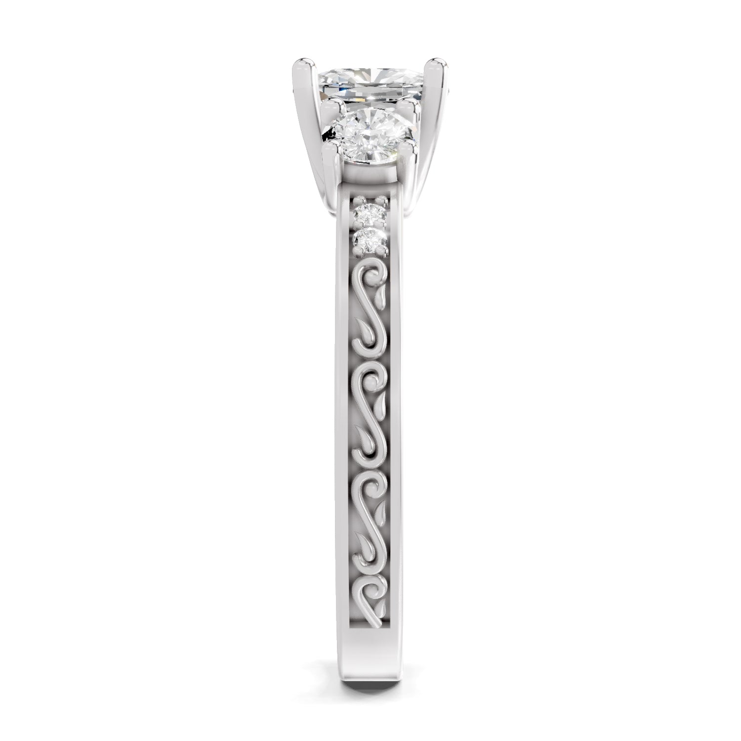 1.46 Ct Cushion Shape Solitaire Diamond Ring