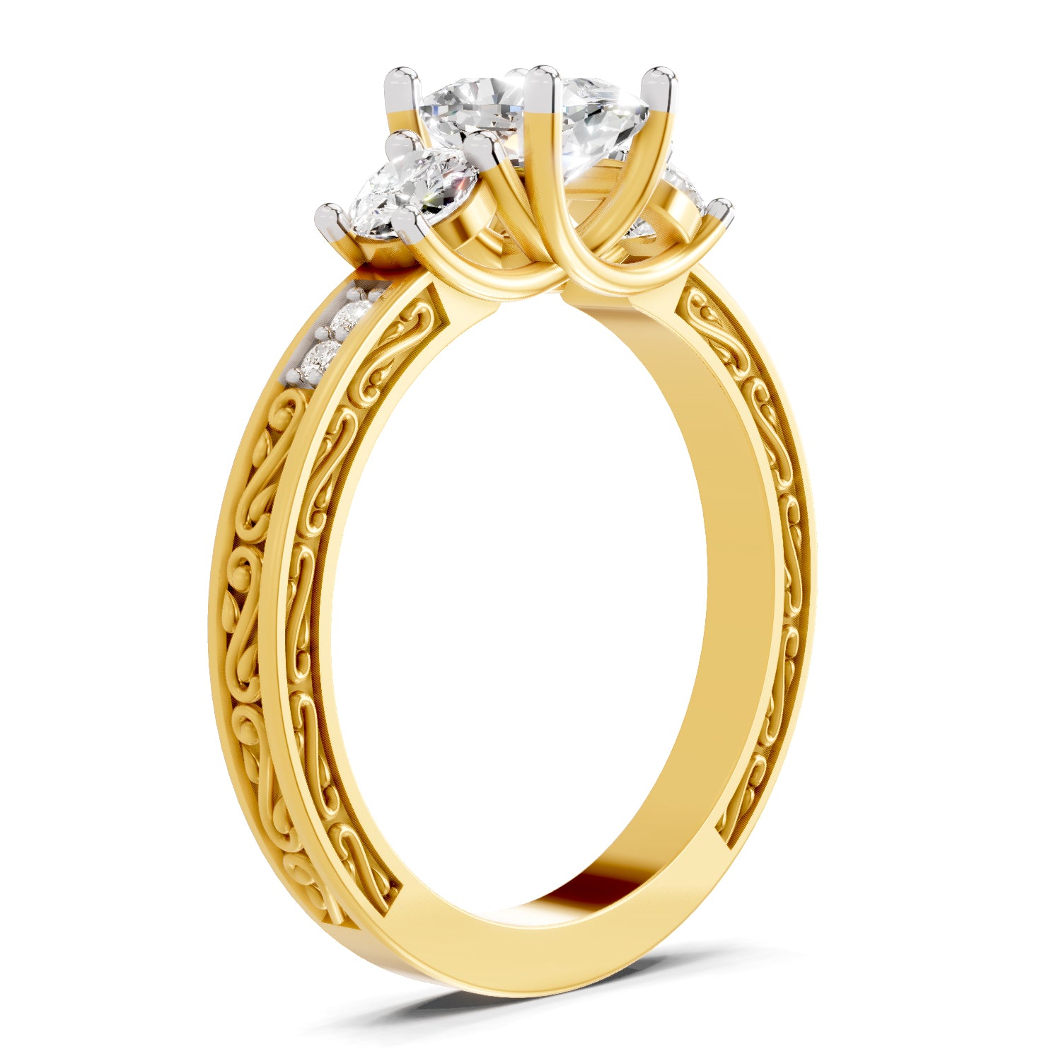 1.46 Ct Cushion Shape Solitaire Diamond Ring