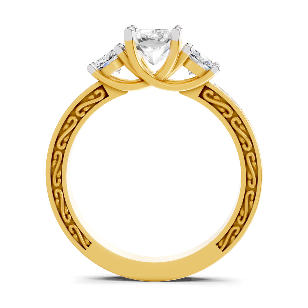 1.46 Ct Cushion Shape Solitaire Diamond Ring