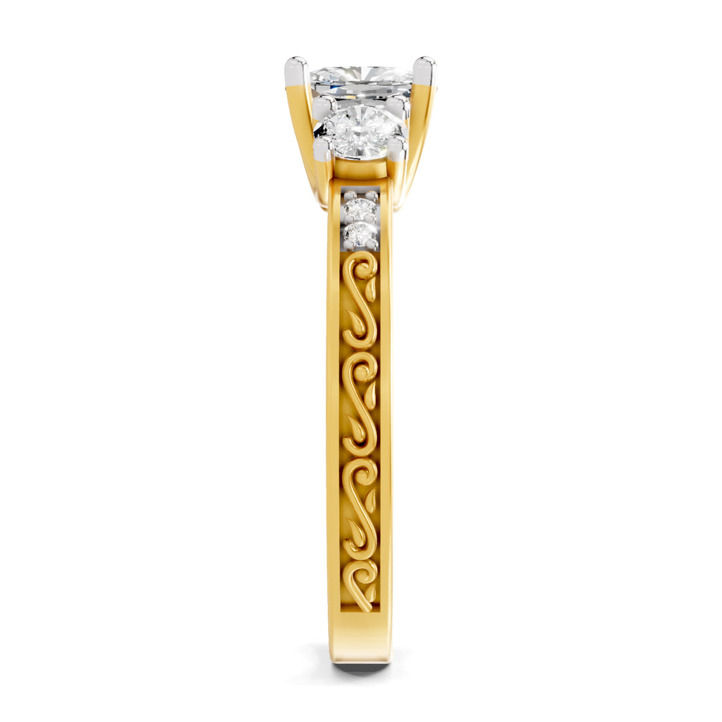 1.46 Ct Cushion Shape Solitaire Diamond Ring