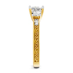 1.46 Ct Cushion Shape Solitaire Diamond Ring