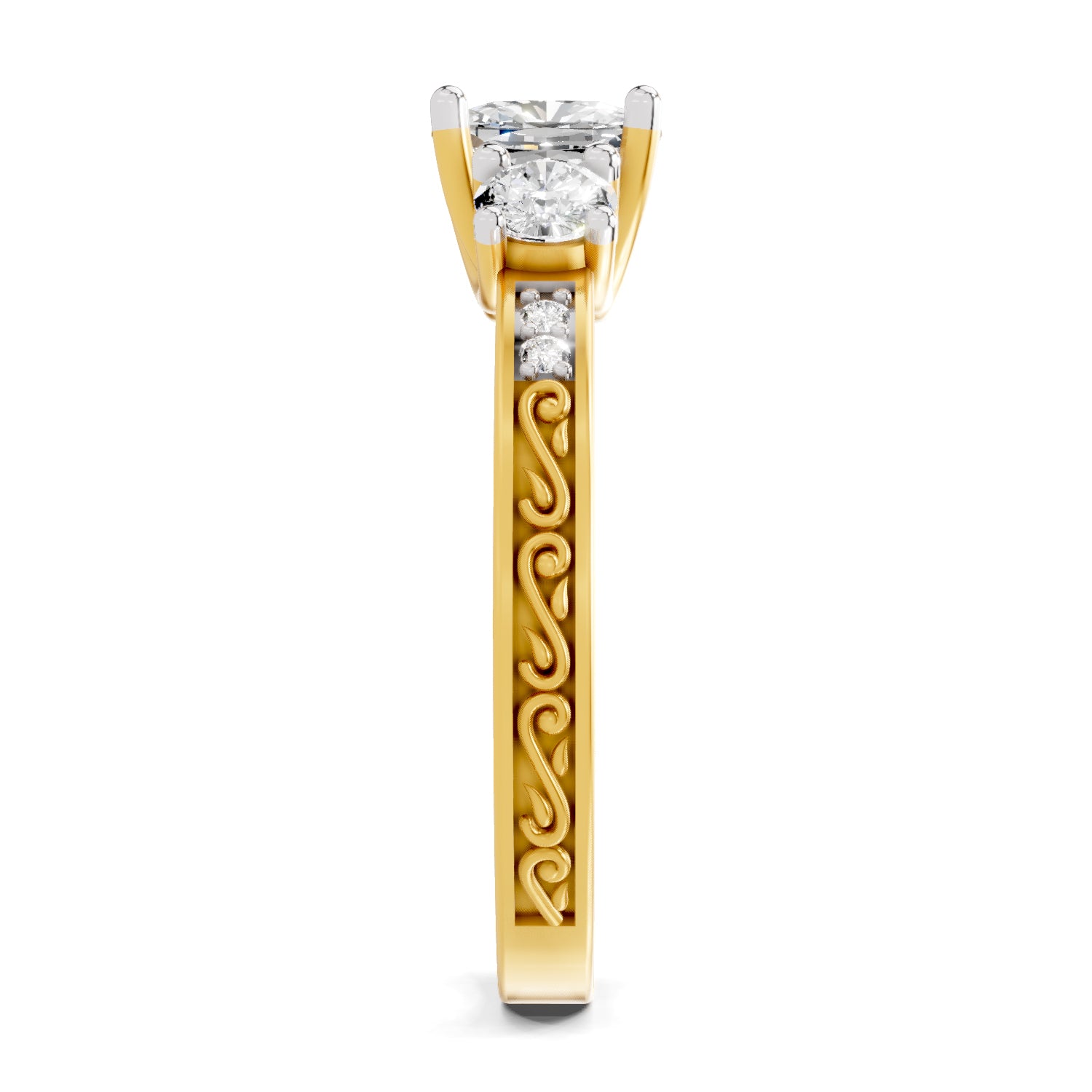 1.46 Ct Cushion Shape Solitaire Diamond Ring