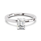 0.75 Ct Emerald Shape Solitaire Diamond Ring