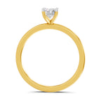 0.75 Ct Emerald Shape Solitaire Diamond Ring